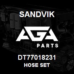 DT77018231 Sandvik HOSE SET | AGA Parts