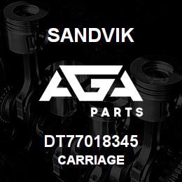 DT77018345 Sandvik CARRIAGE | AGA Parts