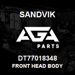 DT77018348 Sandvik FRONT HEAD BODY | AGA Parts