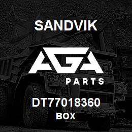 DT77018360 Sandvik BOX | AGA Parts