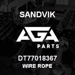 DT77018367 Sandvik WIRE ROPE | AGA Parts