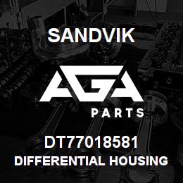 DT77018581 Sandvik DIFFERENTIAL HOUSING | AGA Parts