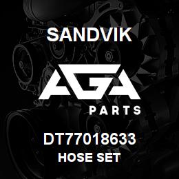 DT77018633 Sandvik HOSE SET | AGA Parts