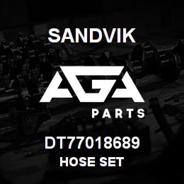 DT77018689 Sandvik HOSE SET | AGA Parts