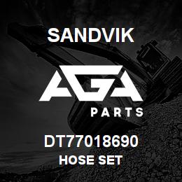 DT77018690 Sandvik HOSE SET | AGA Parts