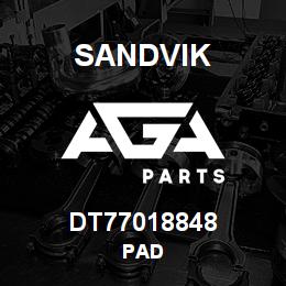 DT77018848 Sandvik PAD | AGA Parts