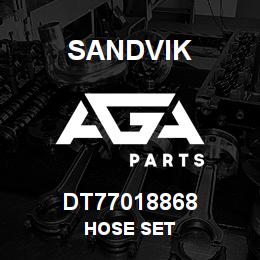 DT77018868 Sandvik HOSE SET | AGA Parts