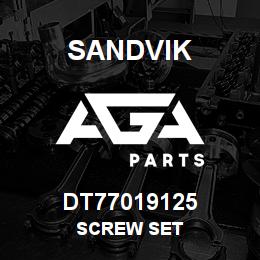 DT77019125 Sandvik SCREW SET | AGA Parts