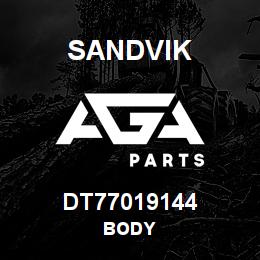 DT77019144 Sandvik BODY | AGA Parts