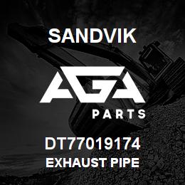 DT77019174 Sandvik EXHAUST PIPE | AGA Parts