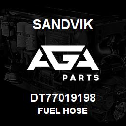 DT77019198 Sandvik FUEL HOSE | AGA Parts