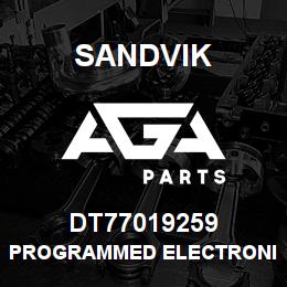 DT77019259 Sandvik PROGRAMMED ELECTRONIC ASSEMBLY | AGA Parts