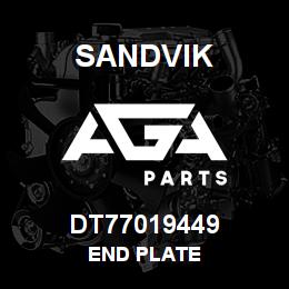 DT77019449 Sandvik END PLATE | AGA Parts