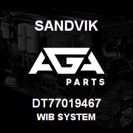 DT77019467 Sandvik WIB SYSTEM | AGA Parts