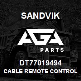 DT77019494 Sandvik CABLE REMOTE CONTROL SYSTEM | AGA Parts