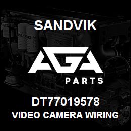 DT77019578 Sandvik VIDEO CAMERA WIRING | AGA Parts