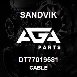 DT77019581 Sandvik CABLE | AGA Parts