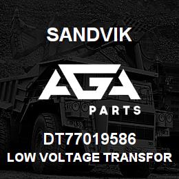 DT77019586 Sandvik LOW VOLTAGE TRANSFORMER | AGA Parts