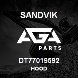 DT77019592 Sandvik HOOD | AGA Parts