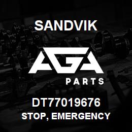 DT77019676 Sandvik STOP, EMERGENCY | AGA Parts