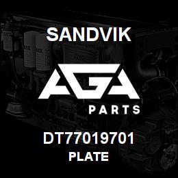 DT77019701 Sandvik PLATE | AGA Parts