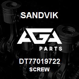 DT77019722 Sandvik SCREW | AGA Parts