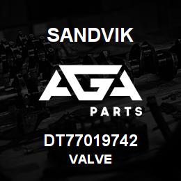DT77019742 Sandvik VALVE | AGA Parts