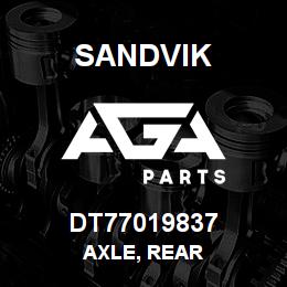 DT77019837 Sandvik AXLE, REAR | AGA Parts