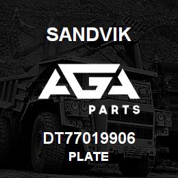 DT77019906 Sandvik PLATE | AGA Parts