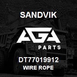 DT77019912 Sandvik WIRE ROPE | AGA Parts