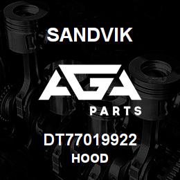 DT77019922 Sandvik HOOD | AGA Parts