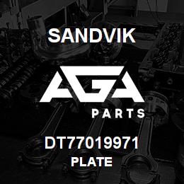 DT77019971 Sandvik PLATE | AGA Parts