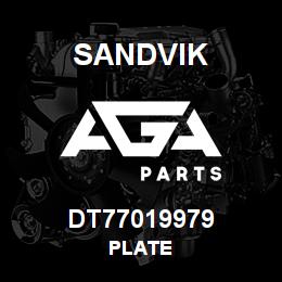 DT77019979 Sandvik PLATE | AGA Parts