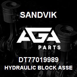 DT77019989 Sandvik HYDRAULIC BLOCK ASSEMBLY | AGA Parts