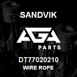 DT77020210 Sandvik WIRE ROPE | AGA Parts
