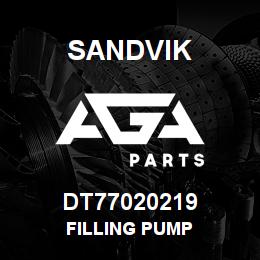 DT77020219 Sandvik FILLING PUMP | AGA Parts