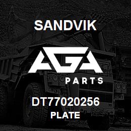 DT77020256 Sandvik PLATE | AGA Parts