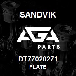 DT77020271 Sandvik PLATE | AGA Parts