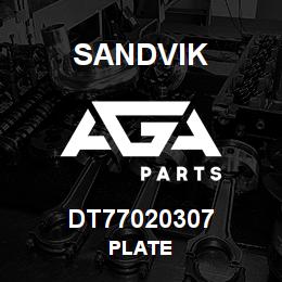 DT77020307 Sandvik PLATE | AGA Parts