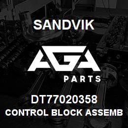 DT77020358 Sandvik CONTROL BLOCK ASSEMBLY | AGA Parts