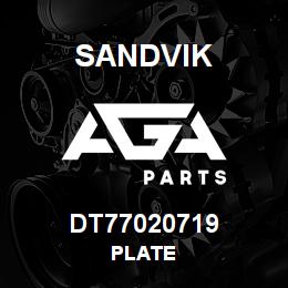 DT77020719 Sandvik PLATE | AGA Parts