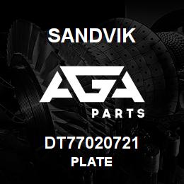 DT77020721 Sandvik PLATE | AGA Parts