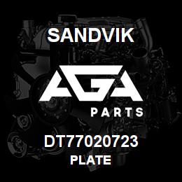 DT77020723 Sandvik PLATE | AGA Parts