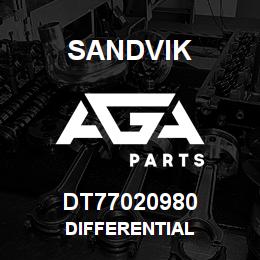 DT77020980 Sandvik DIFFERENTIAL | AGA Parts