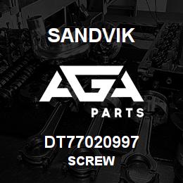 DT77020997 Sandvik SCREW | AGA Parts