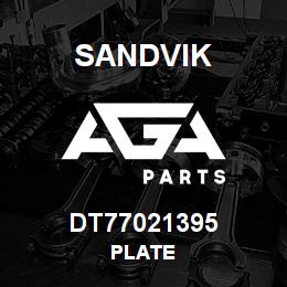 DT77021395 Sandvik PLATE | AGA Parts