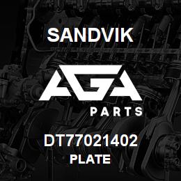 DT77021402 Sandvik PLATE | AGA Parts