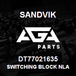 DT77021635 Sandvik SWITCHING BLOCK NLA (T-TEXT) NA | AGA Parts