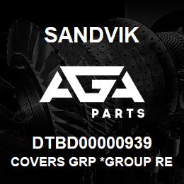 DTBD00000939 Sandvik COVERS GRP *GROUP REFERENCE | AGA Parts