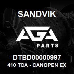 DTBD00000997 Sandvik 410 TCA - CANOPEN EXH COND PRIM | AGA Parts